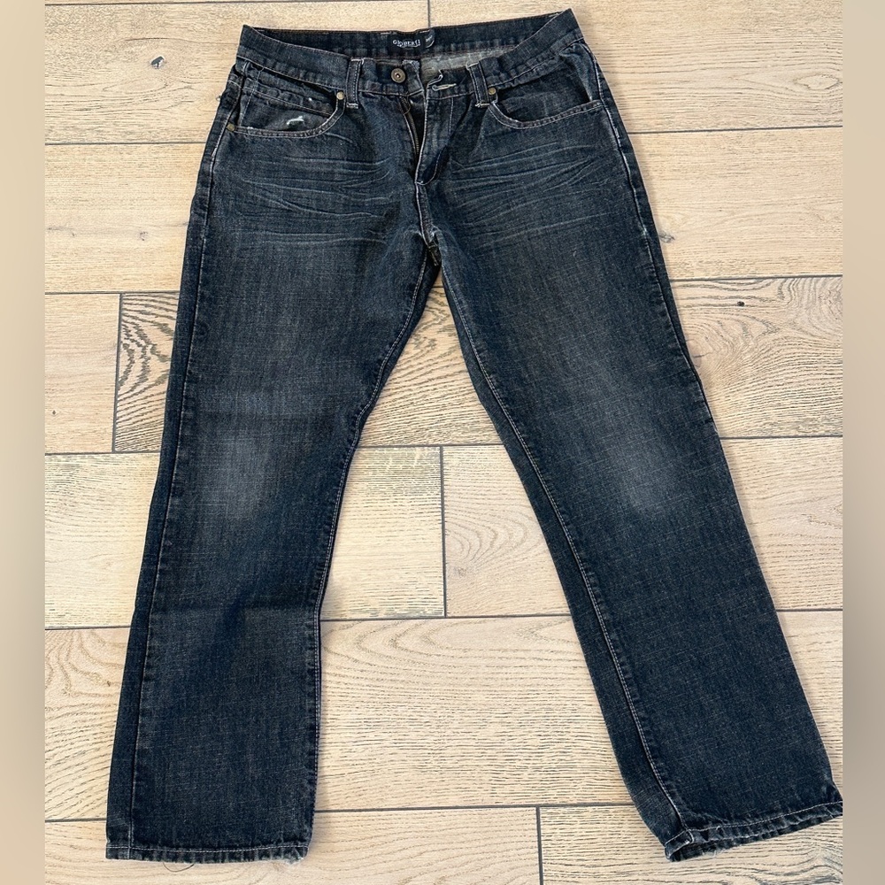 Gioberti Men's Straight Jeans in Dark Blue